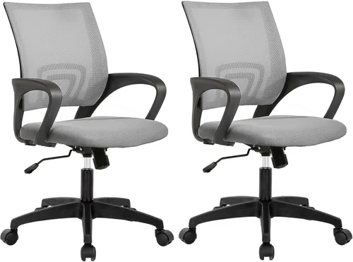 Miniatura 19 de PayLessHere Silla de oficina en casa, silla de escritorio para computadora, silla ergonómica ajustable, soporte lumbar, reposabrazos ejecutiva