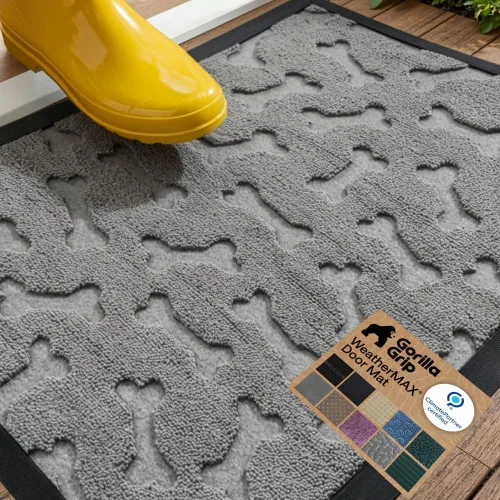 Miniatura 50 de Gorilla Grip WeatherMax - Tapete de pasillo para todas las estaciones, impermeable, 72x24 pulgadas, de goma natural, resistente a manchas, perfil
