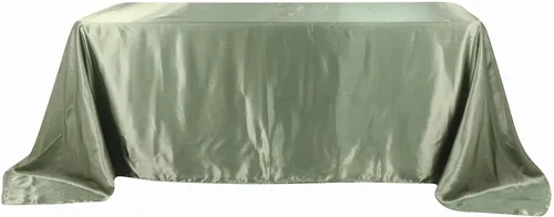Miniatura 6 de BalsaCircle Mantel rectangular de satén beige de 90 x 132 pulgadas para mesa de boda, fiesta, recepción, eventos, cocina y comedor