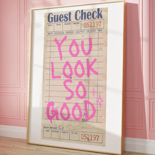 Miniatura 10 de Please Don't Do Coke in the Bathroom Print Guest Check Funky Retro Wall Art Funny Toilet College Dormitorio Decoración Femenino Arte Femenino Rosa