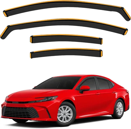 Miniatura 15 de Deflectores de lluvia inastillables en canal para Toyota RAV4 2013-2018, deflectores de ventana con clip, viseras de ventilación, protectores