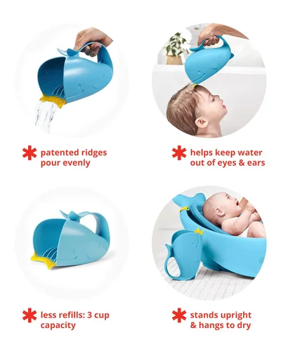 Miniatura 3 de Skip Hop. Bañador de bebe antilágrimas con forma de ballena. Azul