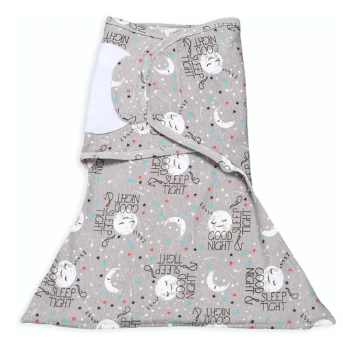 SleepingBaby Zippy - Manta de transición para recién nacido, 100 % algodón, con cremallera inferior, segura, transpirable para un sueño más seguro,