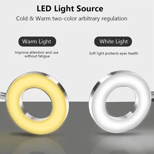 Miniatura 8 de Maquillaje, USB Maquillaje Tatuaje Lámpara LED, Lámparas de Belleza, Microblading Luz Belleza con Abrazadera LED Lámpara de Escritorio para Cejas