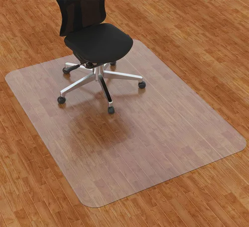 Miniatura 8 de Amyracel Tapete para silla para suelo de madera dura, 36" x 48" tapete para silla de escritorio de computadora, tapete protector de piso de oficina