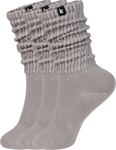 Miniatura 8 de Kamo Fitness Acogedor paquete de 3 pares: calcetines largos para mujer, suaves y transpirables para botas y calcetines holgados, talla 5-9