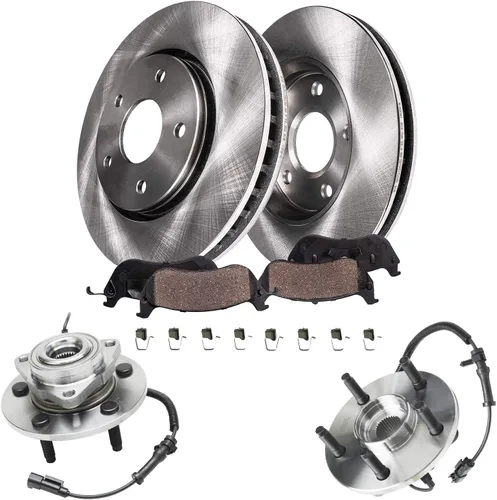 Miniatura 29 de Detroit Axle - Kit de frenos delanteros para Honda Civic 1999-2005 EL 2010-14 Insight Rotores de freno de disco Pastillas de freno de cerámica 1999