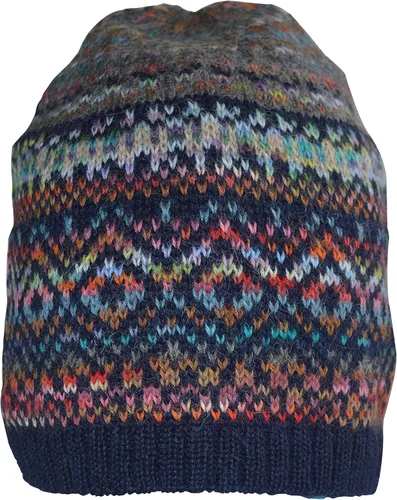 Miniatura 2 de Invisible World Women's Alpaca Cap Hand-Painted Beanie Hat Abancay