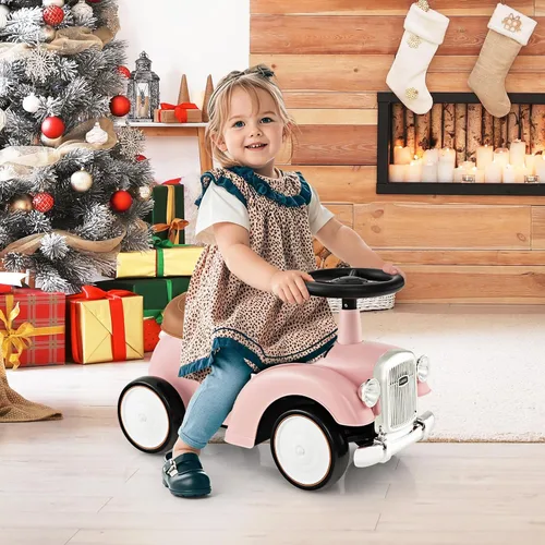 Miniatura 2 de OLAKIDS Auto de Empuje para Montar, Juguete Deslizante de Pie al Suelo para Niños Pequeños con Volante, Bocina, Almacenamiento Debajo del Asiento