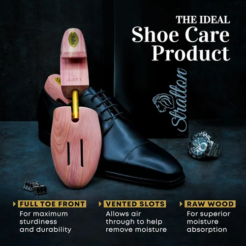 Miniatura 4 de Stratton CEDAR SHOE TREE - Paquete económico para hombres Cultivado en Estados Unidos Gran regalo para hombres