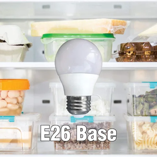 Miniatura 3 de Luz fría de 3 vatios para refrigeradores Whirlpool, equivalente a 40 W, 120 V E26 blanco frío 6000 K, bombillas A15 de ahorro de energía, paquete
