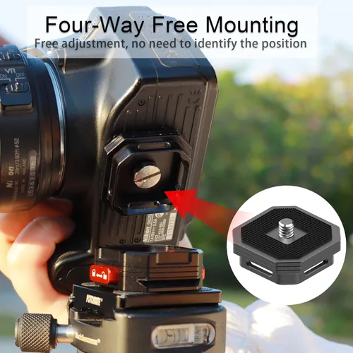 Miniatura 3 de Taisioner Clip para cámara con placa Sistema de abrazadera de captura de liberación rápida, soporte de correa para mochila CanonSony, Nikon, DSLR