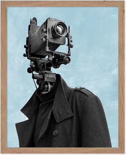Poster Master Póster vintage para cámara de película, impresión de fotógrafo, arte de cámara, arte para hacer películas, arte surrealista, arte