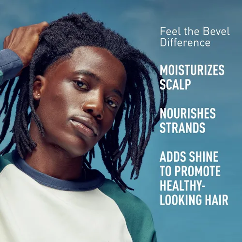 Miniatura 2 de Bevel Essentials Aceite 3 en 1 para cabello y cuero cabelludo rizado con aceite de árbol de té, aceite de jojoba y aceite de ricino negro jamaicano