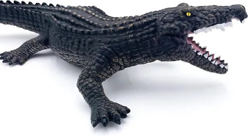 Miniatura 3 de Gemini&Genius Juguetes de Cocodrilo, Mundo de Vida Silvestre Animales de Plástico Suave Animales de la Selva Figura de Acción de Caimán Excelente