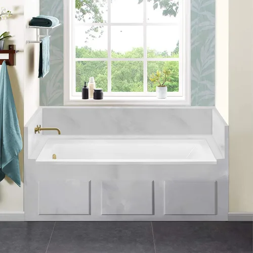 Miniatura 16 de Swiss Madison Voltaire 66" x 32" Bañera de Alcoba con Drenaje de Mano Derecha BLANCO BRILLO