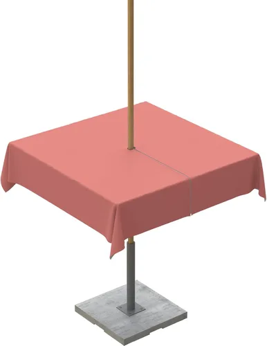 Miniatura 86 de QueenKer Mantel de exterior verde oliva con agujero para sombrilla y cremallera, mantel de color sólido para mesas cuadradas, colección de mesa