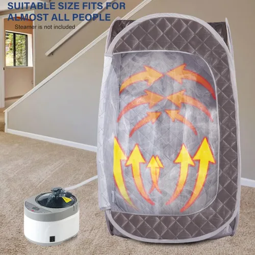Miniatura 4 de Smartmak Tienda de Sauna de Vapor Portátil, Sala de Spa Plegable de Cuerpo Completo para Una Persona para Terapia de Desintoxicación Sin Vaporizador