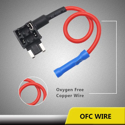 Miniatura 3 de Recoil FT3-10 Paquete de 10 adaptadores de grifo de fusible de 12 V para automóvil Add-a-Circuit Adaptador ACN Blade de perfil bajo Mini fusible