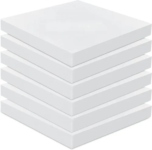 Miniatura 10 de Frienda Paquete de 6 Cojines de Espuma de Alta Densidad para Tapicería de 2" X 18" X 18" Cojín Cuadrado Blanco de Repuesto para Asiento o Uso