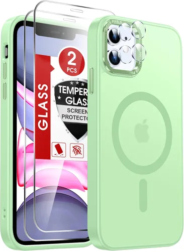 Miniatura 54 de LeYi Funda para iPhone XR: con protector de pantalla X2 + 2 funda para cámara [compatible con MagSafe] Funda protectora magnética i iphoneXR