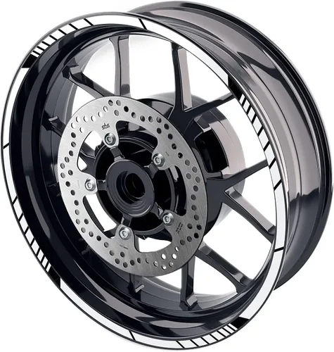 Miniatura 32 de MC MOTOPARTS Pegatinas de llanta exterior de 17 pulgadas C02B compatibles con YZF R125 MT125 MT07 MT10 MT25 FZ25 MT03 (azul)