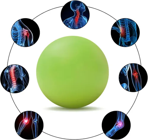 Miniatura 3 de Pelota de lacrosse para masaje WOVTE para músculos doloridos, hombros, cuello, espalda, pies, cuerpo, tejido profundo, punto de activación, nudos