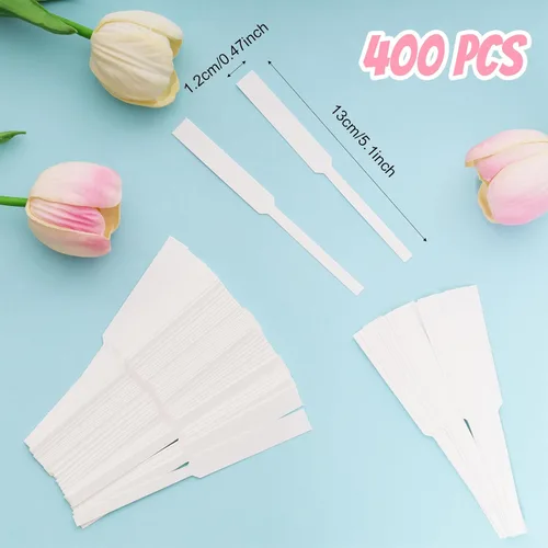 Miniatura 2 de 400 tiras de prueba de perfume blanco, desechables, tiras de papel aromático para aceites esenciales (400)