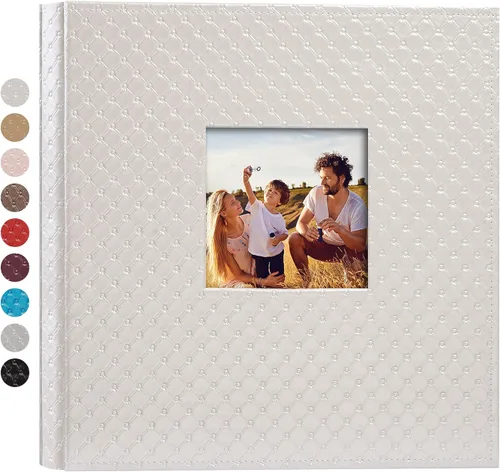 Miniatura 22 de Mublalbum Álbum de Fotos Pequeño 4x6 300 Fotos Cubierta de Cuero Libro de Fotos con Bolsillos Horizontales para Bebé Boda Aniversario y Familia Azul