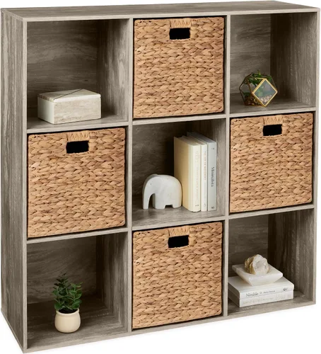 Miniatura 49 de Best Choice Products Organizador de almacenamiento de 6 cubos, abertura de estante de 13.5 pulgadas, estantería, librero, estante de exhibición