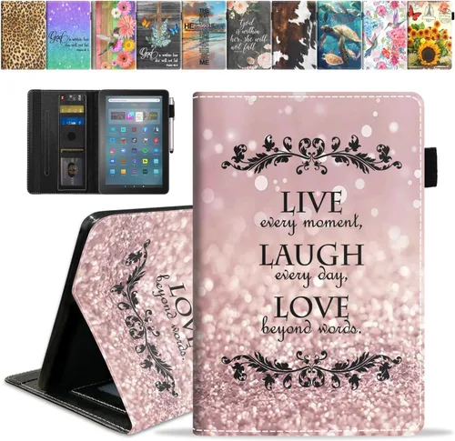 Miniatura 27 de Funda para tableta Amazon Fire Max 11 (11 pulgadas, 13ª generación, versión 2023) con ranura para tarjetas y apagado y encendido automático, funda