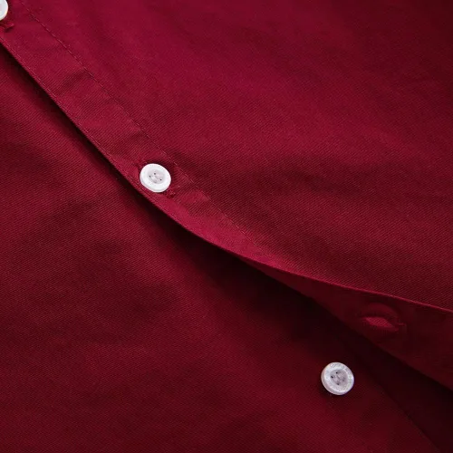 Miniatura 5 de Spring&Gege Camisas de vestir de manga corta para niños Uniforme formal tejido sólido