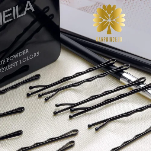 Miniatura 5 de KANPRINCESS Kit de 100 horquillas de 2 pulgadas para el cabello, pinzas de sujeción segura para mujeres y niñas, salón de peluquería con caja
