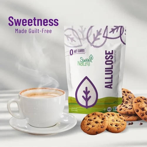 Miniatura 3 de Sweet Nature Edulcorante de alulosa bolsa resellable de 3 libras, sustituto de azúcar cetogénico, sin OMG, sin gluten, kosher, cero calorías