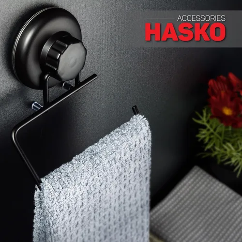 Miniatura 5 de HASKO accessories - Potente soporte de papel higiénico con ventosa al vacío - Soporte de pared sin taladrar dispensador de rollos de papel de papel