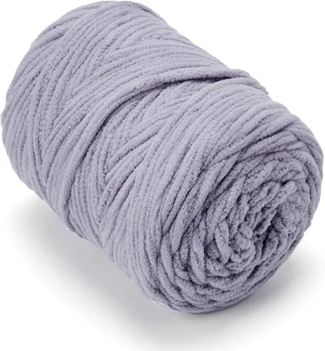 Miniatura 30 de Hilo de Chenilla Grueso para Tejer/Crochet Manta de Bebé, Hilo Elegante para Amigurumi #6 Súper Voluminoso Extra Grueso Suave Esponjoso Hilo Grande