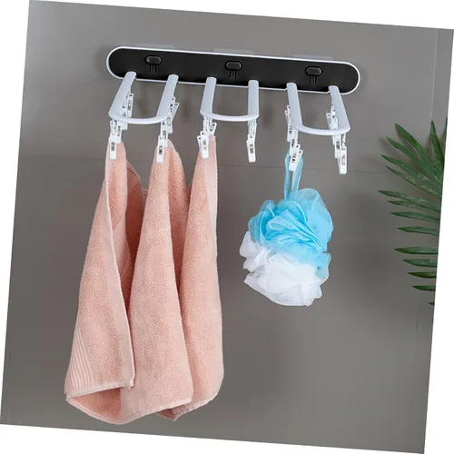 Miniatura 5 de 1pc ropa interior estante de almacenamiento A296 poste gancho Pp toalla