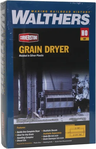 Miniatura 3 de Walthers Cornerstone Secador de granos, 8, gris
