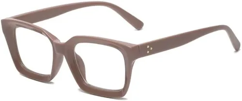 Miniatura 9 de yuandong Mobro - Lentes retro con bloqueo de luz azul para hombres y mujeres, montura cuadrada gruesa, lentes transparentes sin receta