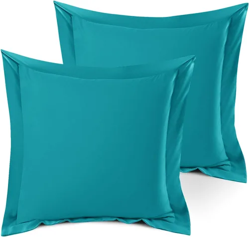 Miniatura 59 de Nestl Juego de 2 fundas tipo sham de almohada suaves - Fundas de almohada de microfibra de doble cepillado - Fundas de almohada de cama premium