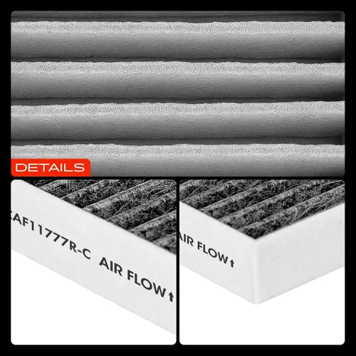 Miniatura 8 de A-Premium 2-PC Filtro de aire de habitáculo con carbón activado Compatible con modelos Jeep - Wrangler 2011 3.6L, Wrangler 2012-2017 3.8L, Wrangler