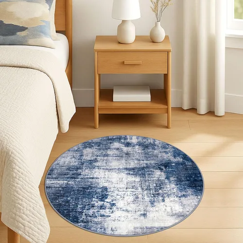 Miniatura 287 de IOHOUZE Alfombra abstracta lavable de 3 x 12 pies para pasillos, antideslizante para cocina, camino de entrada de lana sintética para interiores