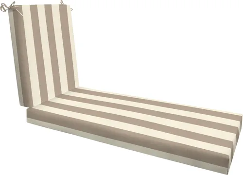 Miniatura 28 de Honeycomb Cojín para diván con textura de almendra lisa para exteriores: Relleno sintético reciclado, resistente a la intemperie, reversible, cómodo