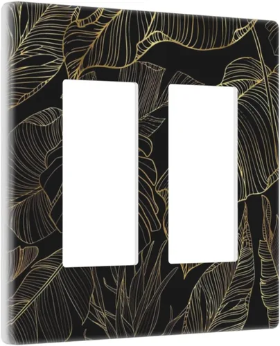 Miniatura 113 de Cubierta de interruptor de luz de palanca individual decorativa de 1 cuadrilla, placa frontal eléctrica para baño, cocina, decoración del hogar