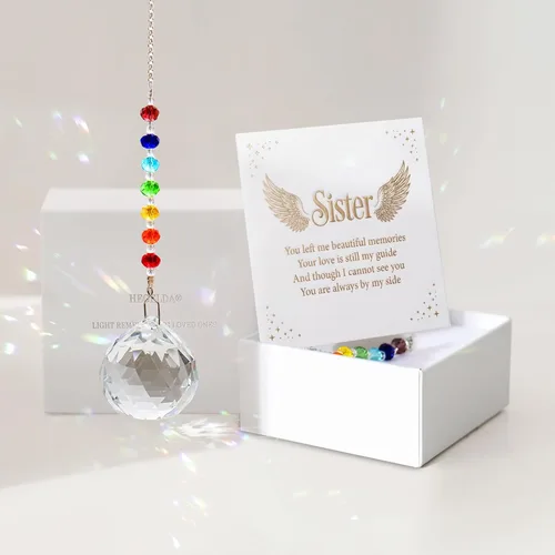 Miniatura 16 de Regalos conmemorativos para la pérdida de papá, atrapasoles de cristal en la memoria, regalos de condolencia por pérdida de papá y padre, regalos