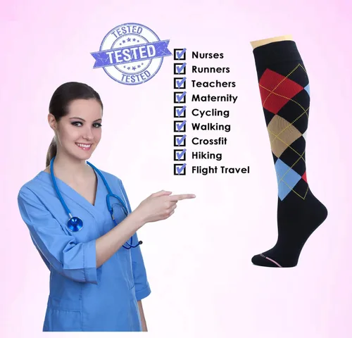 Miniatura 6 de Dr. Motion 3 pares de calcetines terapéuticos de compresión graduada para mujer