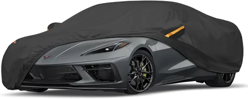 Cubierta de coche con protección UV, resistente al viento, al polvo, a los arañazos, universal para exteriores (Cubierta para coche de 5 puertas, C1