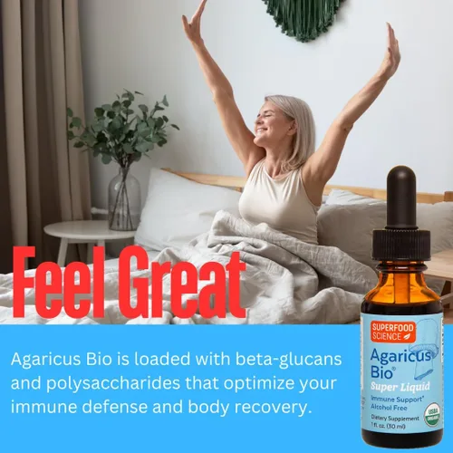 Miniatura 4 de Agaricus Bio Super Liquid, tintura orgánica de extracto de hongo Blazei, gotas de beta-glucano para cuerpo fructífero para actividad natural