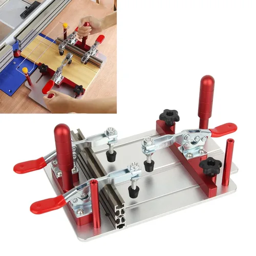Miniatura 6 de Trineo de afrontamiento de la tabla del enrutador, Trineo de aluminio de la tabla del enrutador, trineo profesional de la seguridad del carril que