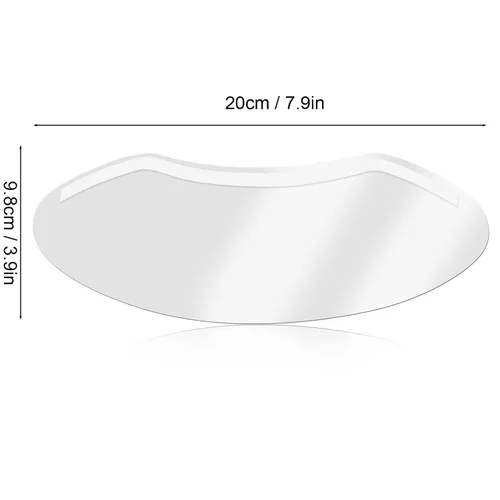 Miniatura 7 de Pilipane 50 viseras faciales desechables, viseras protectoras transparentes de ducha para procedimientos de pestañas y cejas
